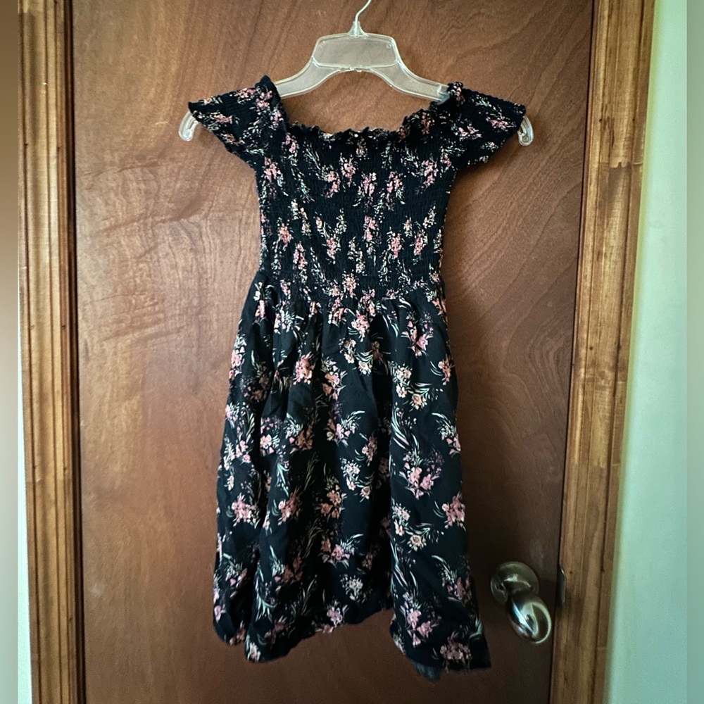 Floral Black and Pink Dress